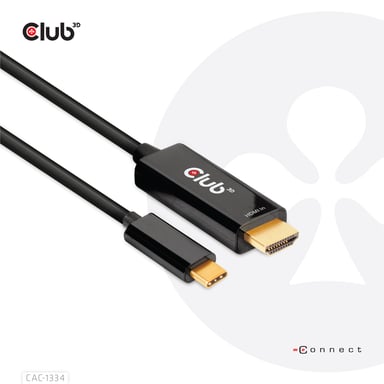 CLUB3D CAC-1334 cavo video e adattatore 1,8 m HDMI tipo A (standard) USB tipo C