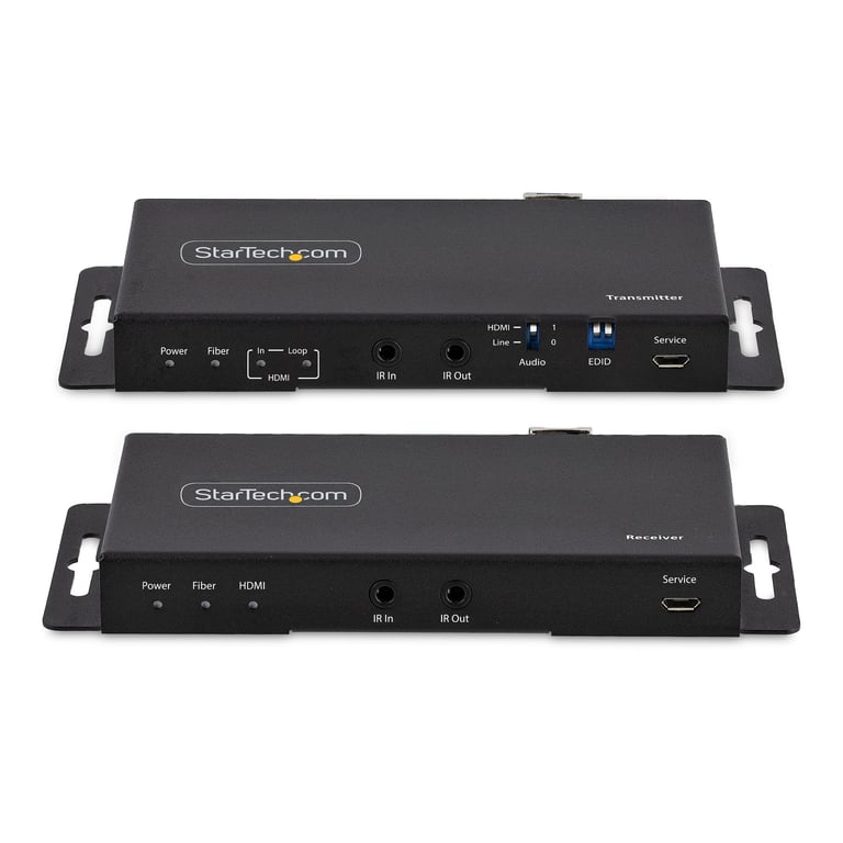 StarTech.com Kit Extender HDMI Fibre Optique 4K60Hz jusqu'à 1km Monomode ou Multimode Fibre optique LC HDR HDCP Audio 3.5mmRS232Extender IR ProlongateurExtension HDMI Kit Émetteur et Récepteur Neuf - vue 9