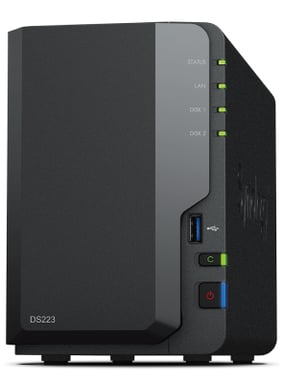 Synology DiskStation DS223 NAS server di archiviazione Desktop Realtek RTD1619B 2GB DDR4