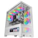 Mars Gaming MCLCDXW unité centrale Midi Tower Blanc
