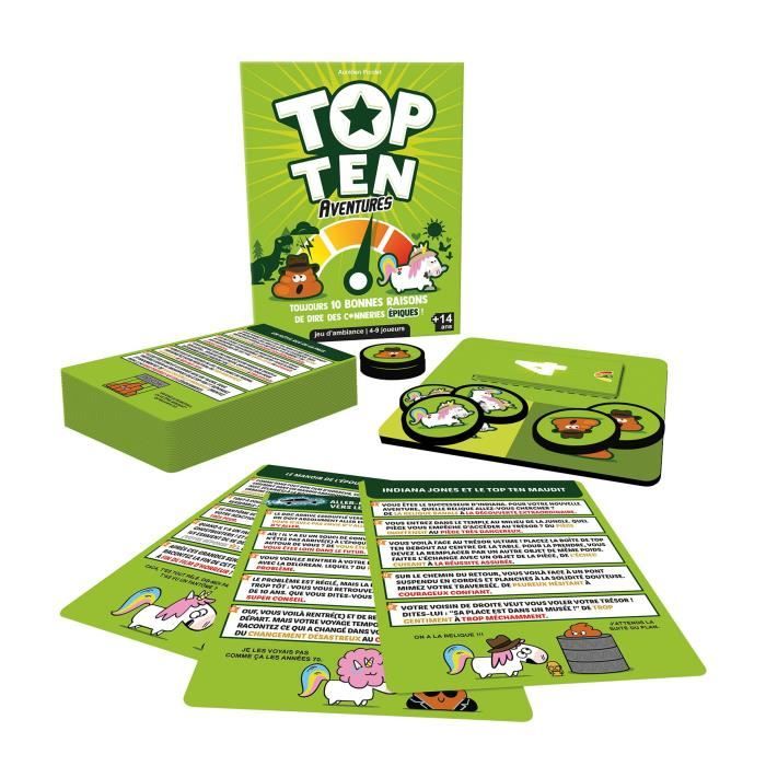 Jeu d’ambiance Asmodee Top Ten Aventures - vue 10