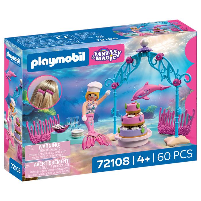 Playmobil Fantasy & Magic 72108 Sirène cadeaux & animaux marins - vue 3