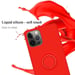 Coque pour Apple iPhone 13 MINI en LIQUID RED Housse de protection Étui en silicone TPU flexible avec anneau