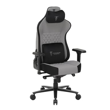 Sedia da gaming BERSERKER GAMING Luxury Nera e Grigia con poggiatesta regolabile e cuscino cervicale