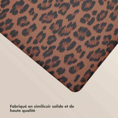 Selencia Coque Laptop Sabi imprimé panthère pour Apple MacBook Air 15 pouces (2023 / 2024 M3 chip / 2025 M4 chip) - Mocha Brown