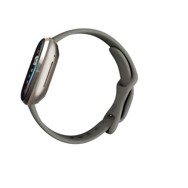 Fitbit Versa Sense Sage Grey Silver AMOLED Digital Pantalla táctil Gris Wifi GPS (satélite)
