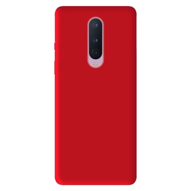 Coque silicone unie Mat Rouge compatible OnePlus 8