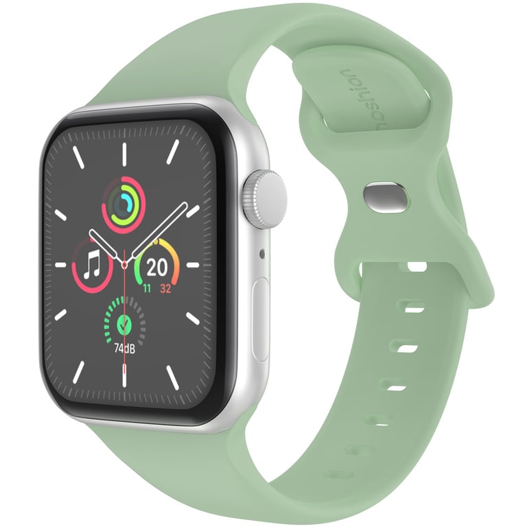 imoshion Bracelet en silicone? pour Apple Watch | 44/45/46/49 mm - Taille M/L - Pistachio - Neuf