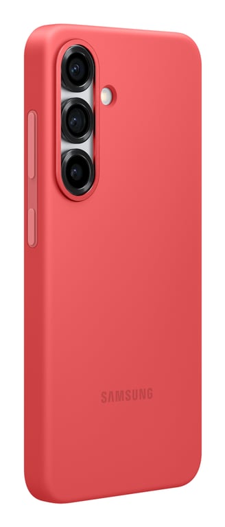 Samsung Coque Silicone Rouge Galaxy S25 - vue 3