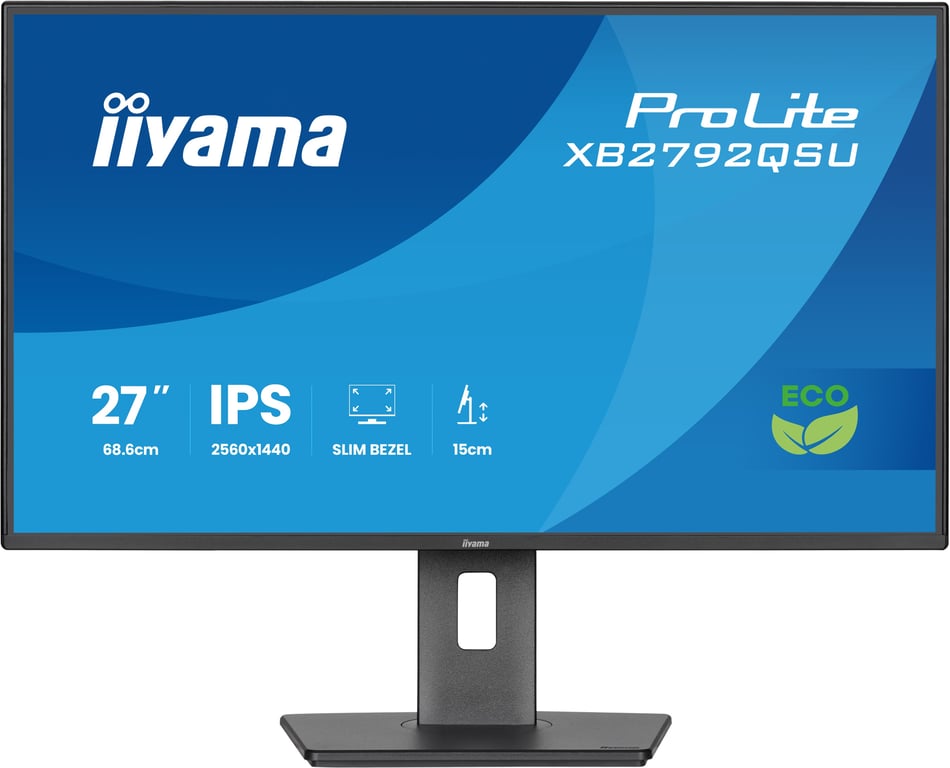 iiyama ProLite XB2792QSU-B1 écran plat de PC 68,6 cm (27 ) 2560 x 1440 pixels Quad HD LED Noir - Neuf