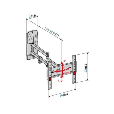 SUPPORT MURAL MELICONI GSDR200-PLUSFB