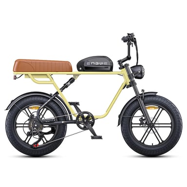 Vélo tout-terrain électrique ENGWE M1 20 pouces avec batterie 48 V 15,6 Ah, VTT tout suspendu 250 W - Jaune