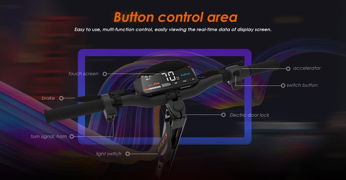 Scooter eléctrico KuKirin G4 - Batería 2000W 1200Wh Autonomía 75KM - Negro