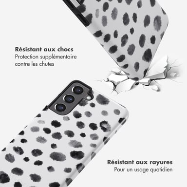 Selencia Coque arrière Vivid pour Samsung Galaxy S21 FE - Trendy Leopard