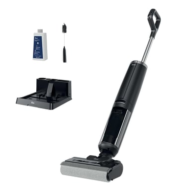 Hoover HW300 011 Aspiradora escoba 2 en 1 Batería Seca y húmeda HEPA Sin bolsa 0,5 L 220 W Negro, Plata