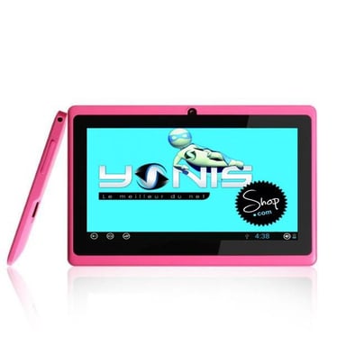 Tablette Tactile 7 Pouces Multi Touch Android 4.1 Google Play Wifi 3D Rose RAM  ROM  - YONIS
