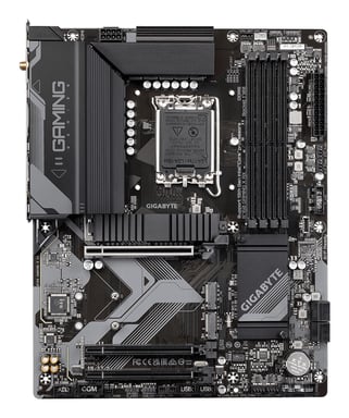 GIGABYTE B760 GAMING X AX Carte Mère - Compatible avec les processeurs Intel Core 14e génération, VRM numérique 8+1+1 phases, jusqu'à 7600MHz DDR5 (OC), 3x PCIe 4.0 M.2, Wi-Fi 6E, 2.5GbE LAN, USB 3.2 Gen 2