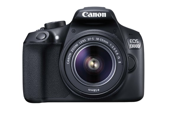 Canon EOS 1300D + 18-55mm IS II Juego de cámara SLR 18 MP CMOS 5184 x 3456 Pixeles Negro