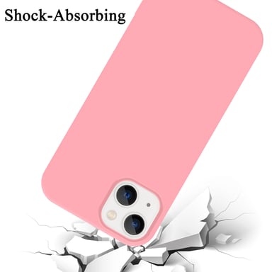 Coque pour Apple iPhone 14 en LIQUID PINK Housse de protection Étui en silicone TPU flexible