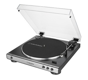 Audio-Technica AT-LP60XUSB Lettore di dischi a cinghia Grigio, metallo Completamente automatico