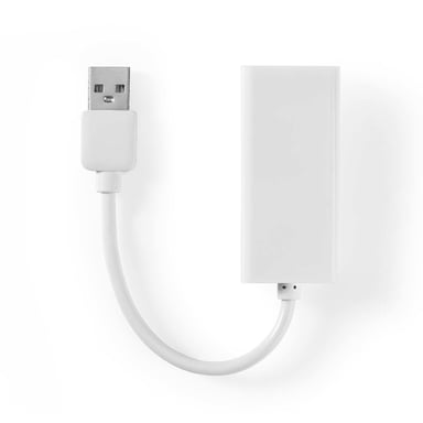 Nedis CCGB60950WT02 changeur de genre de câble RJ-45 USB 2.0 Type-A Blanc - Neuf