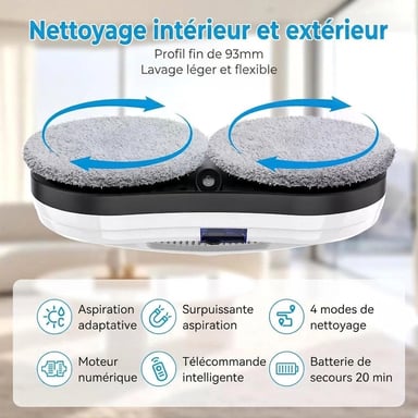 Robot limpiacristales automático Roline 5600 Pa con pulverizador de agua