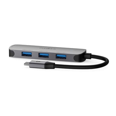 Nedis CCGB64220GY01 hub & concentrateur USB 3.2 Gen 1 (3.1 Gen 1) Type-C 5000 Mbit/s Gris
