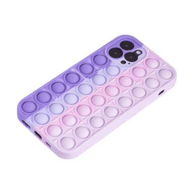 Custodia Popping Bubble per Apple iPhone 12/12 Pro, Rosa Viola