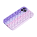 Custodia Popping Bubble per Apple iPhone 12/12 Pro, Rosa Viola