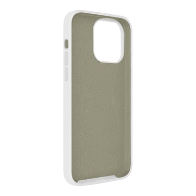 Custodia per iPhone 14 Pro ibrida semirigida sottile a guscio morbido Moxie bianco