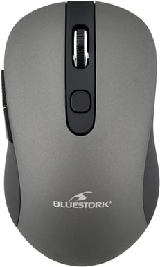 Ratón inalámbrico Bluestork Office60 (Negro/Gris)