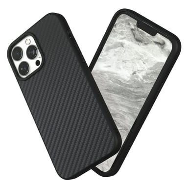 Funda RhinoShield compatible con [iPhone 13 Pro Max] SolidSuit - Funda delgada con tecnología de absorción de impactos y acabado premium - Fibra de carbono