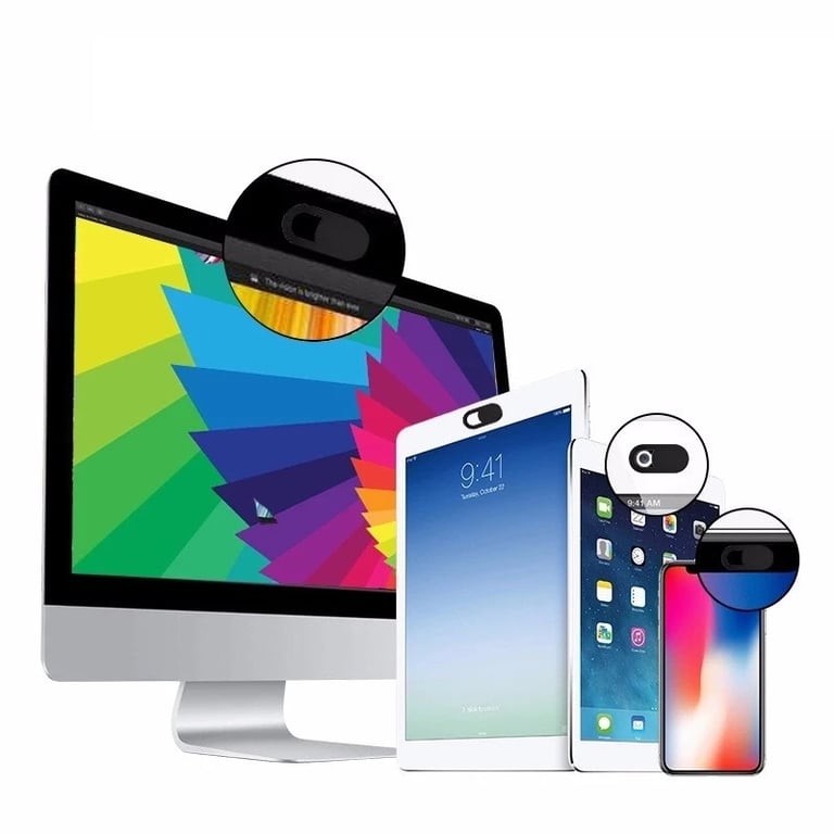 Cache Camera x3 pour Smartphone, Tablette & PC Webcam Lot de 3 - Shot Case