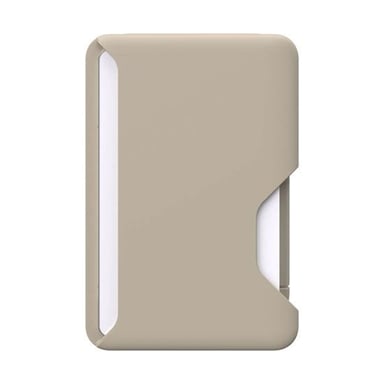 Porte-cartes pour iPhone 13 / 14 / 15 MagSafe ClickLock Ultrafin Beige