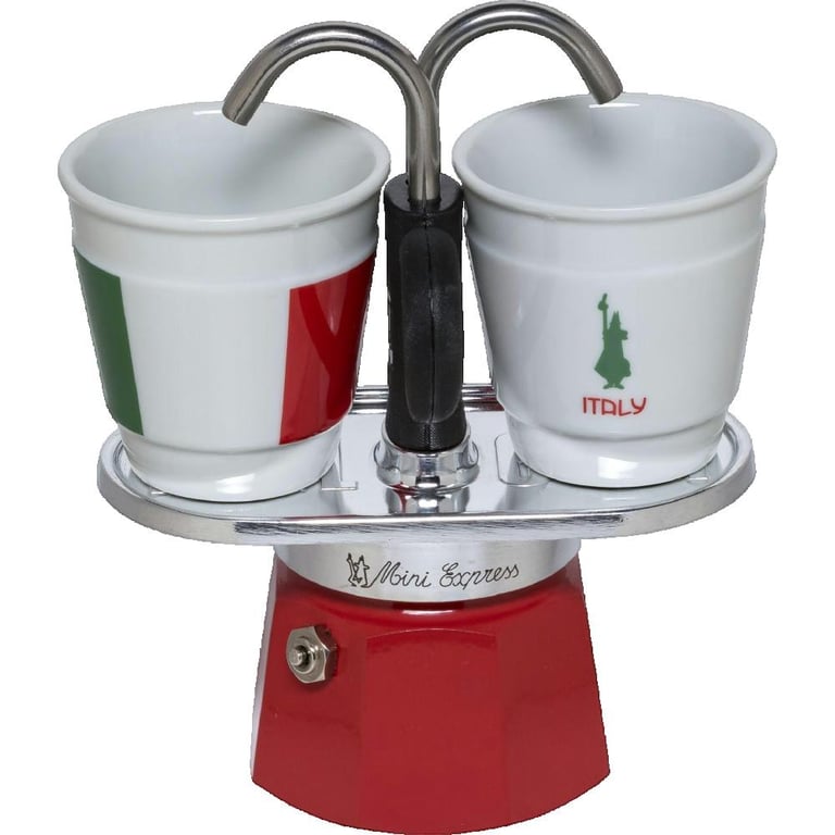 Kit De Préparation De Café BIALETTI MINI ITALIA – 2 Tasses, Idéal Pour Thé Et Café - vue 3