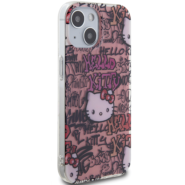 Coque de téléphone Hello Kitty iPhone 15 Souple Design Graffiti - vue 3