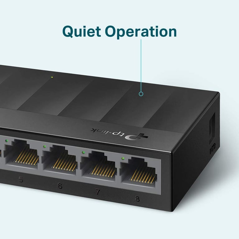 LS1008G Switch Ethernet Gigabit 8 Ports 10/100/1000 Mbps (Vitesse Jusqu'à 2000Mbps) - idéal pour Étendre Le réseau Cblé pour Les PME et Les Bureaux à Domicile - Neuf