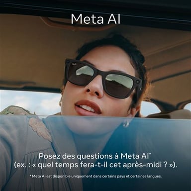Meta Wayfarer Nero mat et graphite polarisé