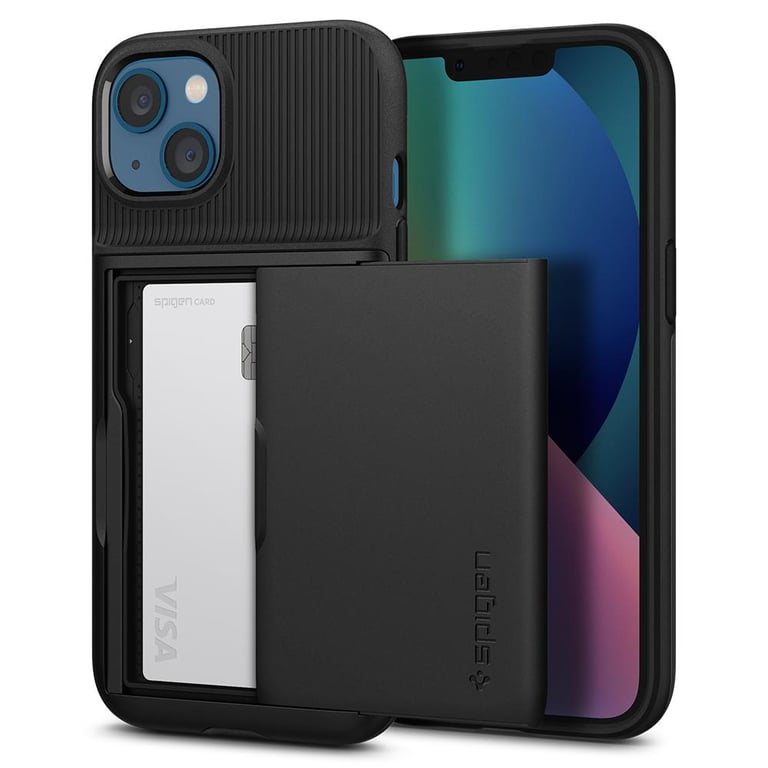Spigen Slim Armor CS Coque pour iPhone 13 - Noir