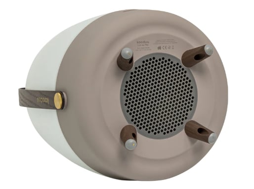 Kooduu Lite-up Play 2.0 Altavoz portátil mono Beige, Blanco, Madera 10 W
