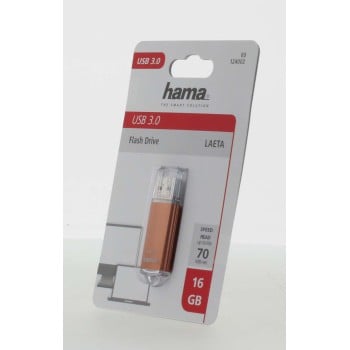 Memoria USB ''Laeta'', USB 3.0, 16 GB, 70 MB/s, bronce