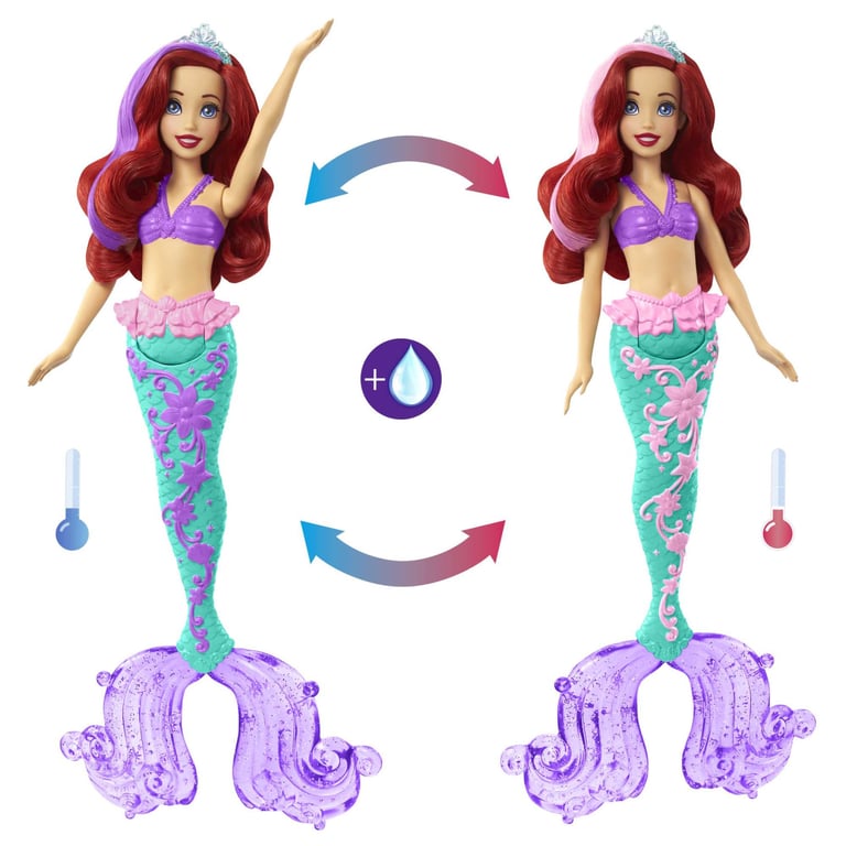 Poupée Mattel HLW00 – Ariel Sirène Cheveux Magiques - vue 4