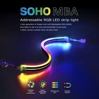 Akasa Soho MBA Universel Bande de LED