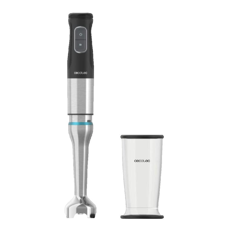 Cecotec Katana TotalDestroy 1200XL GY Mixeur plongeant 21 vitesses et Turbo 4 lames en Protection contre les éclaboussures Pied extra long gobelet de 800 ml.