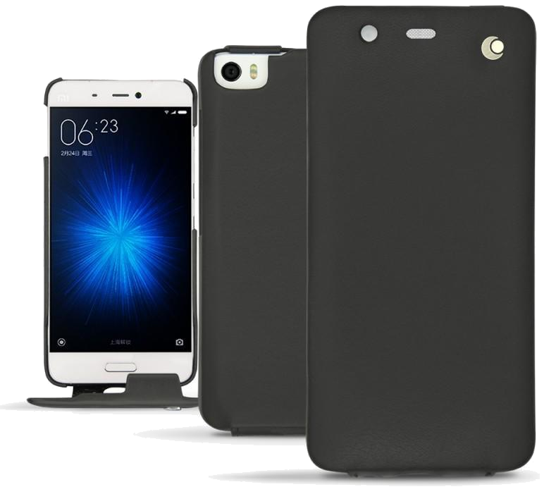 Housse cuir Xiaomi Mi 5 - Rabat verticalNoir