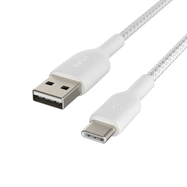 Belkin CAB002BT3MWH cable USB 3 m USB A USB C Blanco