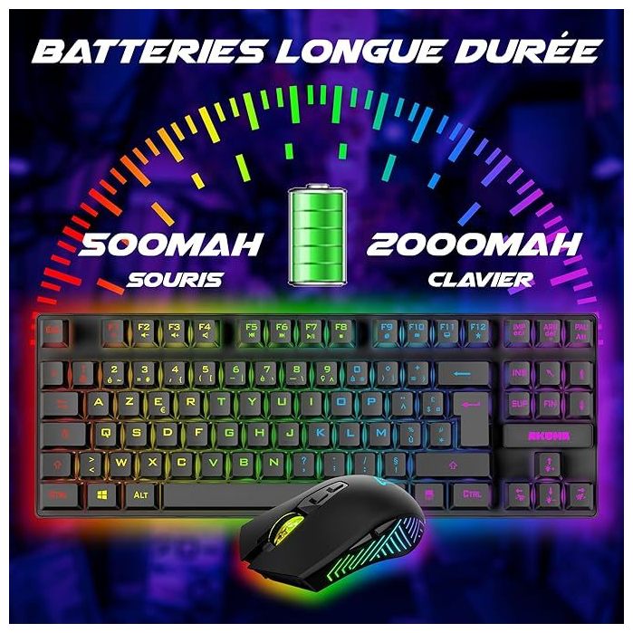 Combo Clavier + Gaming Sans Fil Sentai C03 Akuma - vue 4