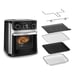 Moulinex Easy Fry Multifunction AL556DF0 friteuse Unique 15 L Autonome Friteuse d'air chaud Noir, Acier inoxydable