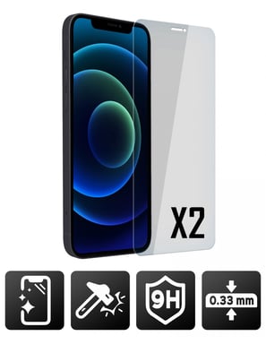 Altadif ALTSCRIP12P2TG protector de pantalla o trasero para teléfono móvil Apple 2 pieza(s)