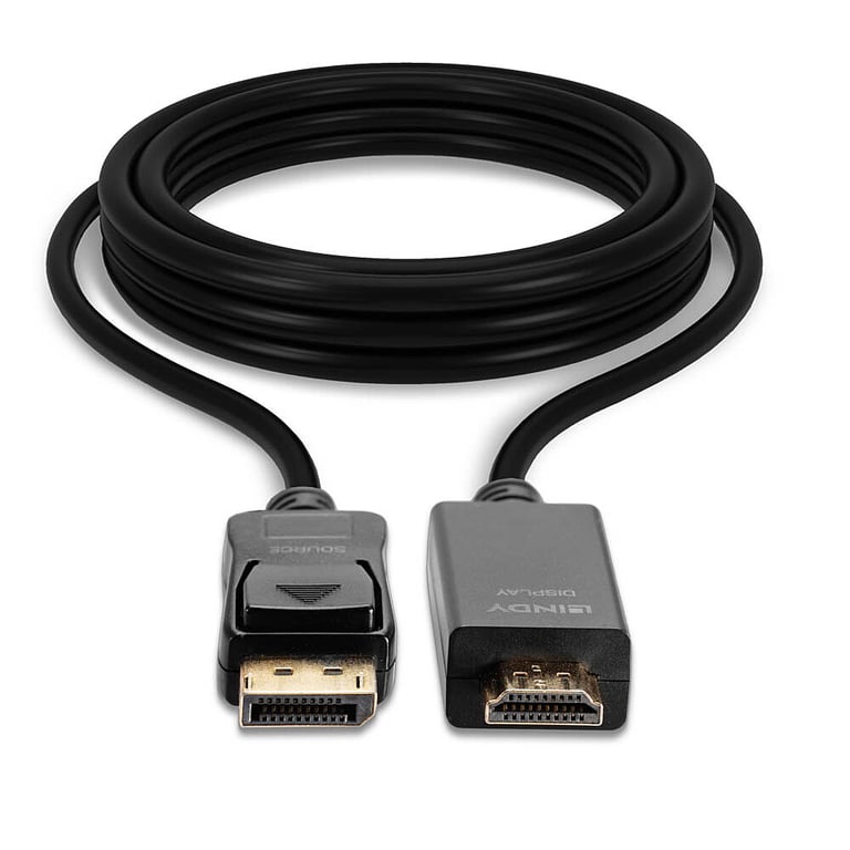 LINDY Cable DisplayPort a HDMI 4K30 (DP:pasivo) - 1m